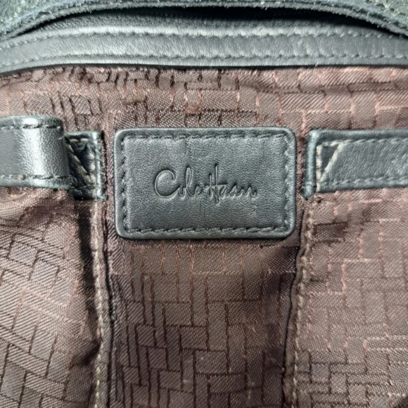 Cole Haan Women's Black Shoulder Bag Shiny Snake Skin Drawstring - Picture 10 of 16